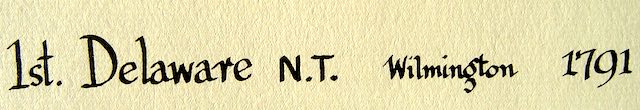 1st Delaware New Testament