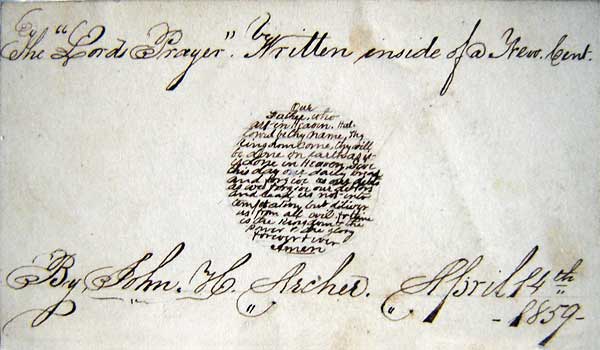 World's Smallest Handwriting