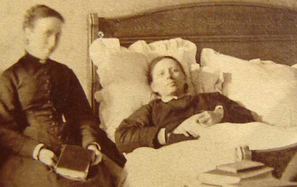 Detail of Jennie Smith Evangelist stereoview card