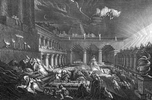 Belshazzars Feast. And engravings from the John Brown Self-Interpreting Bible