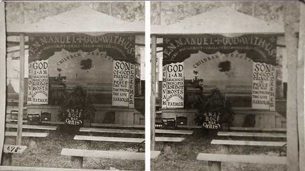 Revival Tent Stereoview