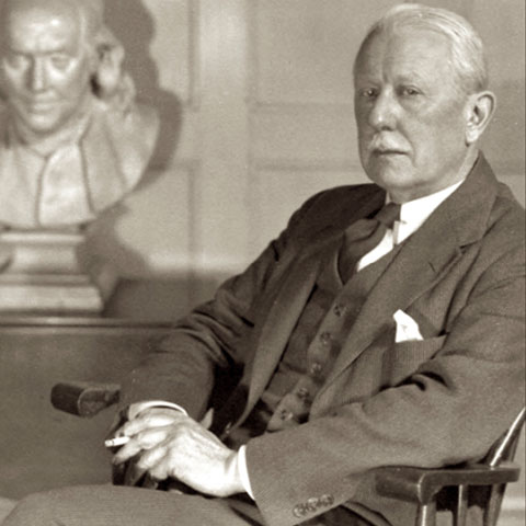 Typographer and book designer Bruce Rogers. Designer of both the Oxford and World folio Bibles.