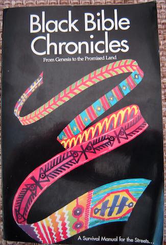 Cover to Black Bible Chronicles by P.K. McCarey. Cover design by Lou Grant. 1993