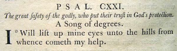 Detail from the 1763 Baskerville Bible. Sold by Benjamin Franklin at his Philadelphia book shop on Market Street.