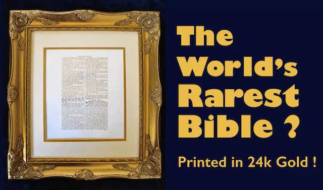 The De La Rue 24k gold New Testament of 1831. Collection of the author.