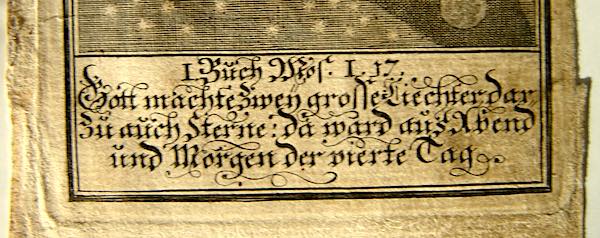 1563 Bible illustration showing the Earth from space. Collection of the author.