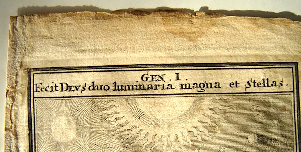 1563 Bible illustration showing the Earth from space. Collection of the author.