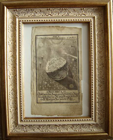 1563 Bible illustration showing the Earth from space. Collection of the author.